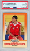 Graded 2013-14 Fleer Retro Giannis Antetokounmpo #47 Rookie RC Basketball Card PSA 10 Gem Mint