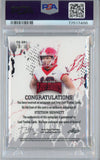 Graded 2023 Leaf College Playoff Standouts Stetson Bennett #SB1 Autographed  #/274 Rookie RC Football Card PSA/DNA 9 Mint Auto Grade 9