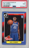 Graded 2014-15 Panini Donruss Joel Embiid #3 The Rookies RC Basketball Card PSA 9 Mint