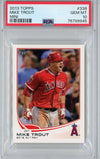 Graded 2013 Topps Mini Mike Trout #338 AL Rookie of the Year RC Baseball Card PSA 10 Gem Mint