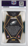 Graded 2021 Panini Select Devonta Smith #149 #/75 Purple Prizm Premier Level Rookie RC Football Card PSA 10