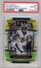Graded 2021 Panini Select Devonta Smith #49 Die-Cut Green/Yellow Prizm Concourse Rookie RC Football Card PSA 10