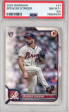 Graded 2022 Bowman Spencer Strider #41 Rookie RC Baseball Card PSA 8.5 Near Mint