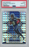 Graded 2022 Panini Mosaic Kenneth Walker III #284 Silver Rookie RC Football Card PSA 10 Gem Mint