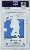 Graded 2022 Panini Clearly Donruss Jameson Williams #58 Rookie RC Football Card PSA 10