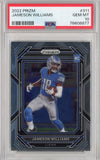 Graded 2022 Panini Prizm Jameson Williams #311 Rookie RC Football Card PSA 10