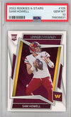 Graded 2022 Rookies & Stars Sam Howell #105 Rookie RC Football Card PSA 10 Gem Mint