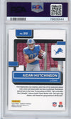 Graded 2022 Panini Donruss Aidan Hutchinson #313 Rookie RC Football Card PSA 10