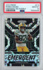 Graded 2022 Panini Prizm Romeo Doubs #E14 Emergent No Huddle Rookie RC Football Card PSA 10 Gem Mint