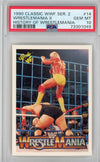 Graded 1990 Classic WWF Series 2 Wrestlemania II #14 History Hulk Hogan King Kong Bundy Wrestling Card PSA 10 Gem Mint