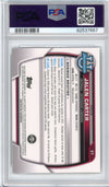 Graded 2022 Bowman University Jalen Carter #37 Chrome Refractor Rookie RC Football Card PSA 8 Mint
