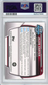 Graded 2022 Bowman University Jalen Carter #37 Chrome Refractor Rookie RC Football Card PSA 9 Mint