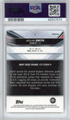 Graded 2022 Bowman Best University Nolan Smith #8 Refractor Rookie RC Football Card PSA 9 Mint