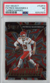 Graded 2021 Panini Select Patrick Mahomes II #TUR14 Tubrocharged Football Card PSA 7 Near Mint
