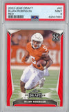 Graded 2023 Leaf Draft Bijan Robinson #41 Red Rookie RC Football Card PSA 9 Mint