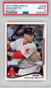 Graded 2014 Topps Update Mookie Betts #US26 Batting Rookie RC Baseball Card PSA 10 Gem Mint