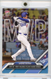 2024 Topps Now Shohei Ohtani #OS-6 Wins NL MVP Blue #/49 Los Angeles Dodgers Baseball Card