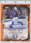 Autographed/Signed 2024 Under Wraps Emanate Jonathan Taylor Indianapolis Colts Orange /25 8x10 Football Card Photo Fanatics COA