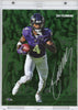 Autographed/Signed 2024 Under Wraps Emanate Zay Flowers Baltimore Ravens Green /99 8x10 Football Card Photo Fanatics COA