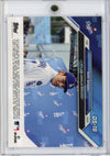 2025 Topps Now Roki Sasaki #OS-16 Offseason Purple #/25 Los Angeles Dodgers Rookie RC Baseball Card