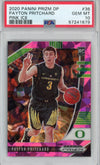 Graded 2020 Panini Prizm Draft Picks Payton Pritchard #36 Pink Ice Rookie RC Basketball Card PSA 10 Gem Mint