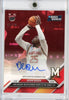 2024 Topps Bowman U Now Derik Queen #98A Red Auto /10 Rookie RC Basketball Card