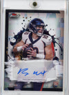 2024 Topps Finest Bo Nix #RFABN Refractor Autograph Rookie RC Football Card