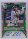 2025 Topps Tribute Corbin Carroll #TACCA Green Auto /99 Baseball Card