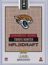 2025 Panini Instant NFL Travis Hunter #DN2 Draft Night Beige /25 Jacksonville Jaguars Rookie RC Football Card