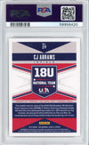 Graded 2019 Panini Stars & Stripes USA CJ Abrams #29 Longevity Base Rookie RC Baseball Card PSA 10 Gem Mint