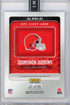 2025 Panini Instant NFL Quinshon Judkins #26 RPS First Look Auto /99 Cleveland Browns Rookie RC Football Card
