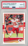 Graded 2020 Panini Mosaic Patrick Mahomes II #1 Football Card PSA 10 Gem Mint