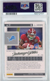 Graded 2023 Luminance Jahmyr Gibbs #111 Black Rookie RC Football Card PSA 10 Gem Mint