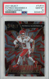 Graded 2021 Panini Select Patrick Mahomes II #TUR14 Tubrocharged Football Card PSA 10 Gem Mint