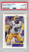 Graded 2019 Panini Score Devin White #369 Rookie RC Football Card PSA 10 Mint