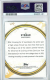 Graded 2021 Bowman University CJ Stroud #GB2 Golden Boy Aqua Foil Rookie RC Football Card PSA 10 Gem Mint