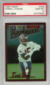 Graded 1996 Topps Finest Terrell Owens #338 Rookie RC Football Card PSA 10 Gem Mint