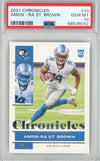 Graded 2021 Chronicles Amon-Ra St. Brown #33 Rookie RC Football Card PSA 10 Gem Mint