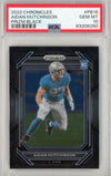 Graded 2022 Panini Chronicles Aidan Hutchinson #PB16 Prizm Black Rookie RC Football Card PSA 10