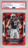 Graded 2021 Prizm DP Micah Parsons #188 Red Ice Rookie RC Football Card PSA 10 Gem Mint