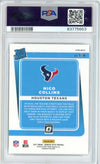 Graded 2021 Panini Donruss Optic Nico Collins #230 Stars Rookie RC Football Card PSA 10 Gem Mint