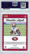 Graded 2020 Panini Instant Brandon Aiyuk #RR11 Rated Rookie Retro Rookie RC Football Card PSA 10 Gem Mint