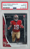 Graded 2019 Panini Absolute Deebo Samuel #111 Rookie RC Football Card PSA 10 Gem Mint