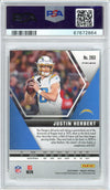 Graded 2020 Panini Mosaic Justin Herbert #263 Mosaic Rookie RC Football Card PSA 9 Mint