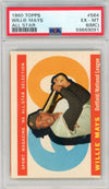 Graded 1960 Topps All Star Willie Mays #564 Baseball Card PSA 6 EX-MT