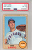 Graded 1968 Topps Ron Santo #235 Baseball Card PSA 4 VG-EX