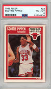 Graded 1989 Fleer Scottie Pippen #23 2nd Year Basketball Card PSA 8 NM-MT