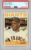 Graded 1964 Topps Willie Mays #150 Baseball Card PSA 5 Excellent