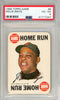 Graded 1968 Topps Game Willie Mays #8 Baseball Card PSA 4 VG-EX