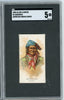Graded 1888 Allen & Ginter American Indian Chiefs N2 Geronimo Baseball Tobacco Card SGC 5 Excellent